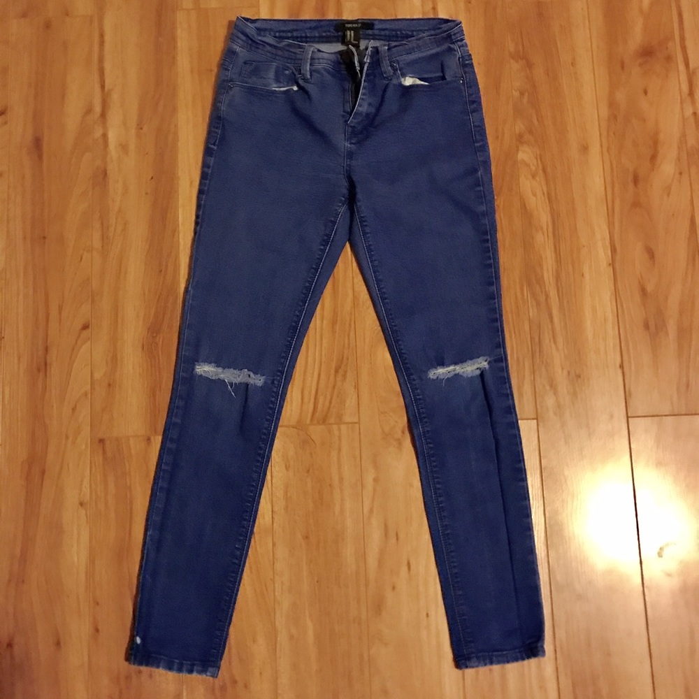 Forever 21 Distressed Skinny Jeans