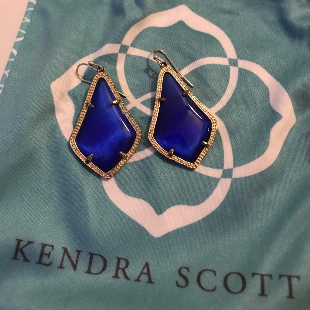 Kendra Scott "Alex" Earrings - Cobalt
