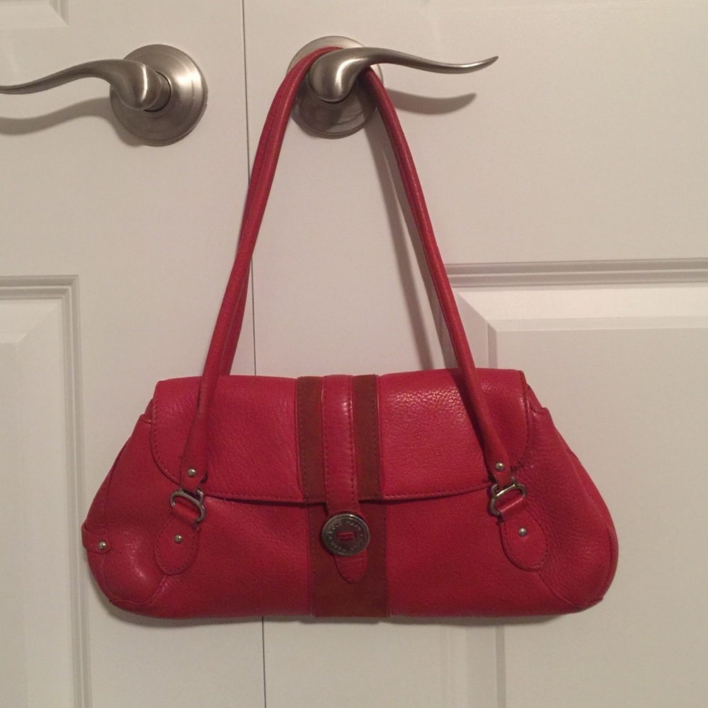 Orange Cole Haan shoulder bag