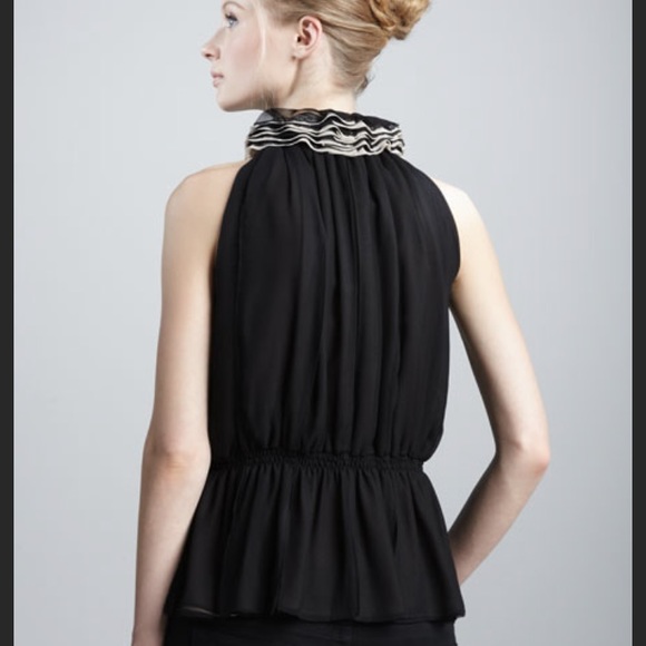NWT Neiman Marcus Ruffle Top - Picture 2 of 7