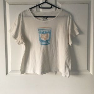 graphic white tee