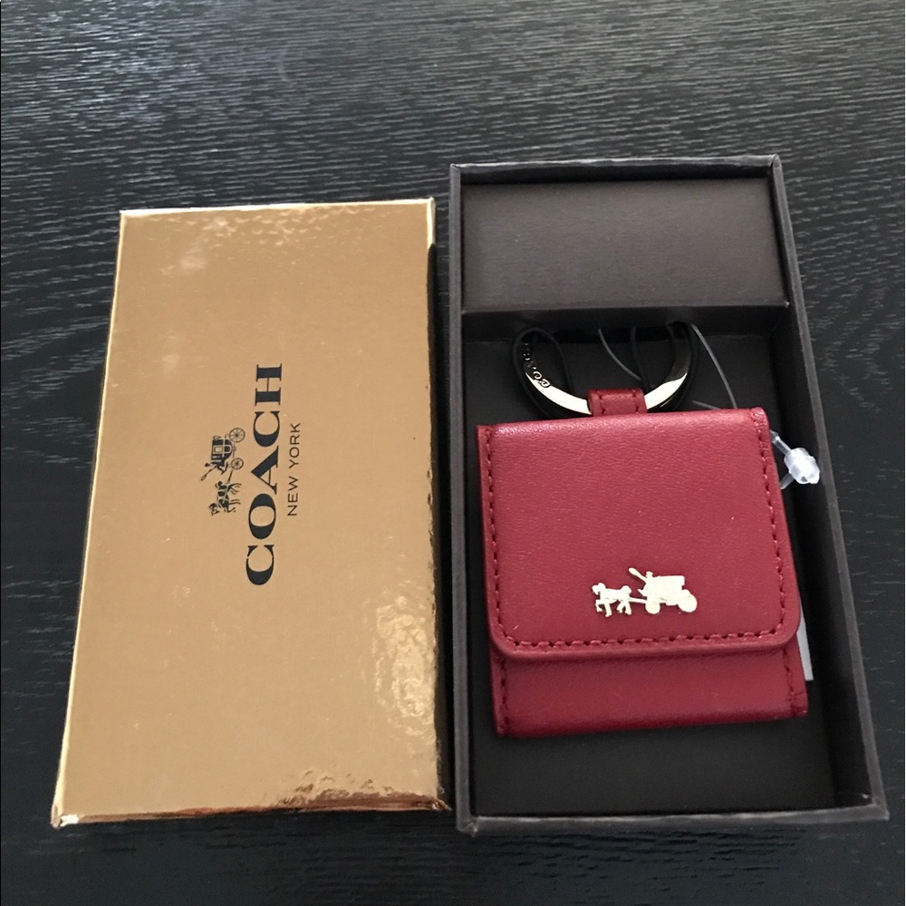 Coach photo keychain