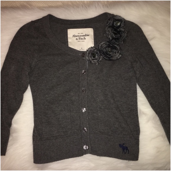 Abercrombie u0026 Fitch | Sweaters | Abercrombie And Fitch Gray Flower Sweater  | Poshmark