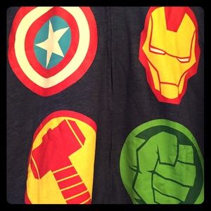 NWT Marvel blue/gray fleece hoodie 2x Disney Store