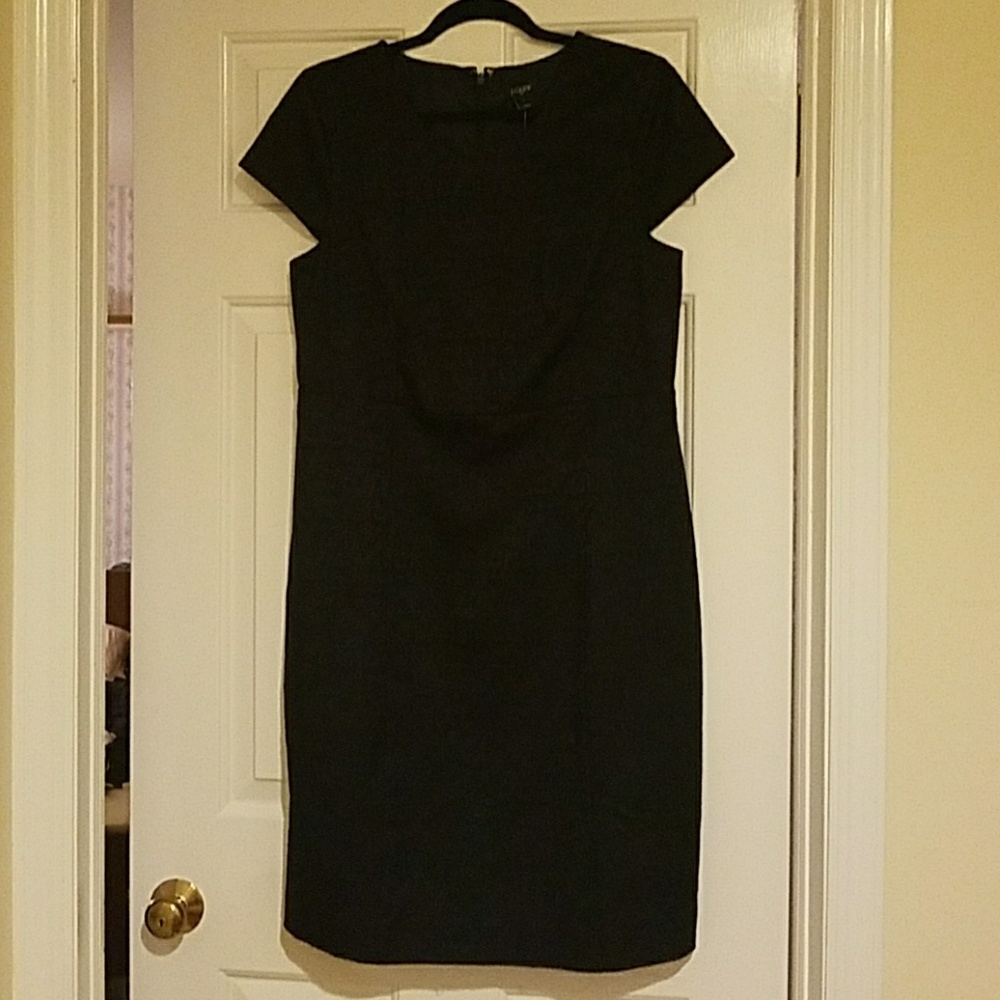 Black J. Crew Factory sheath dress - 14 NWT