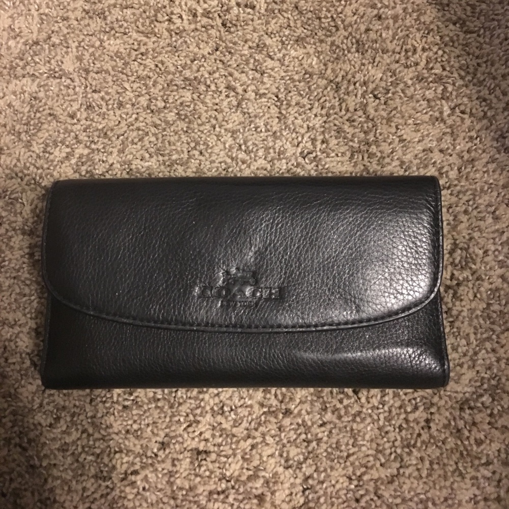 Coach black wallet