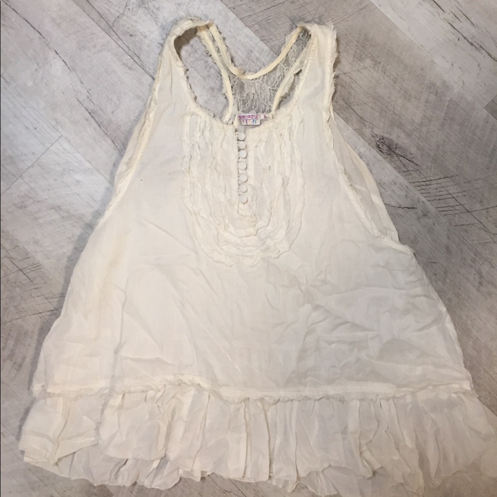 Funky People Lacey flowy tank top!