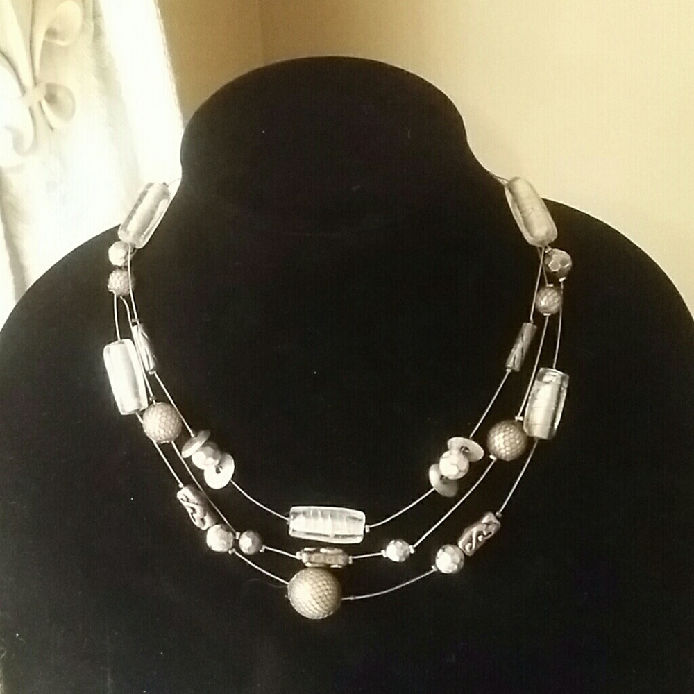 Chico's Triple stranded necklace