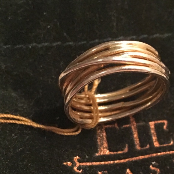 NWT Etc East 18K Gold Ring - Picture 2 of 5