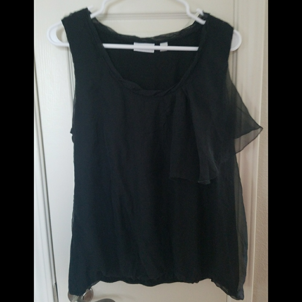 Chiffon Front Flowing Top