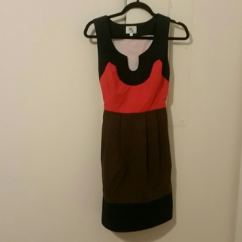 Milly color block sleeveless dress