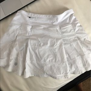 NWOT white lululemon skirt! Size 2