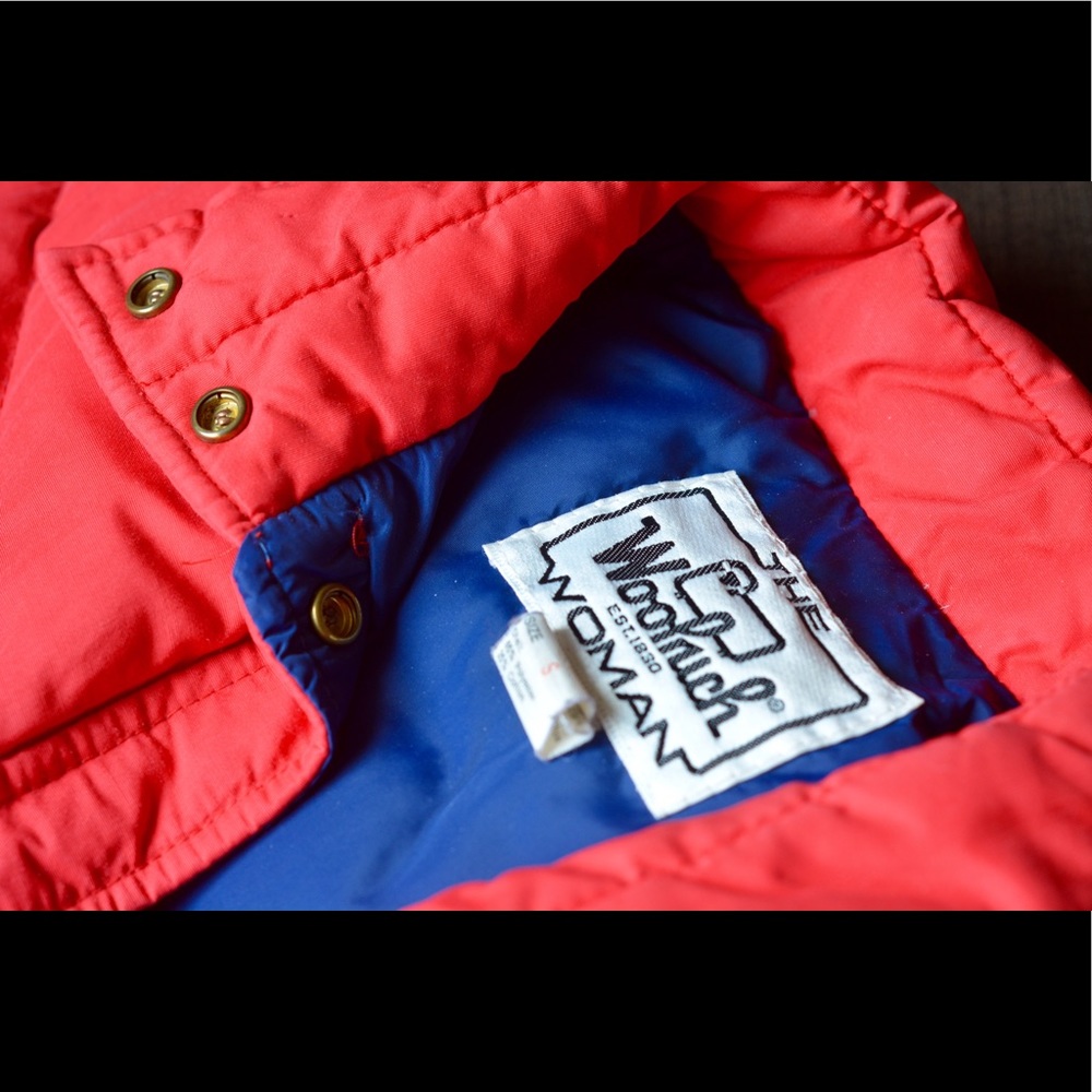 Woolrich Woman Red Vintage Vest