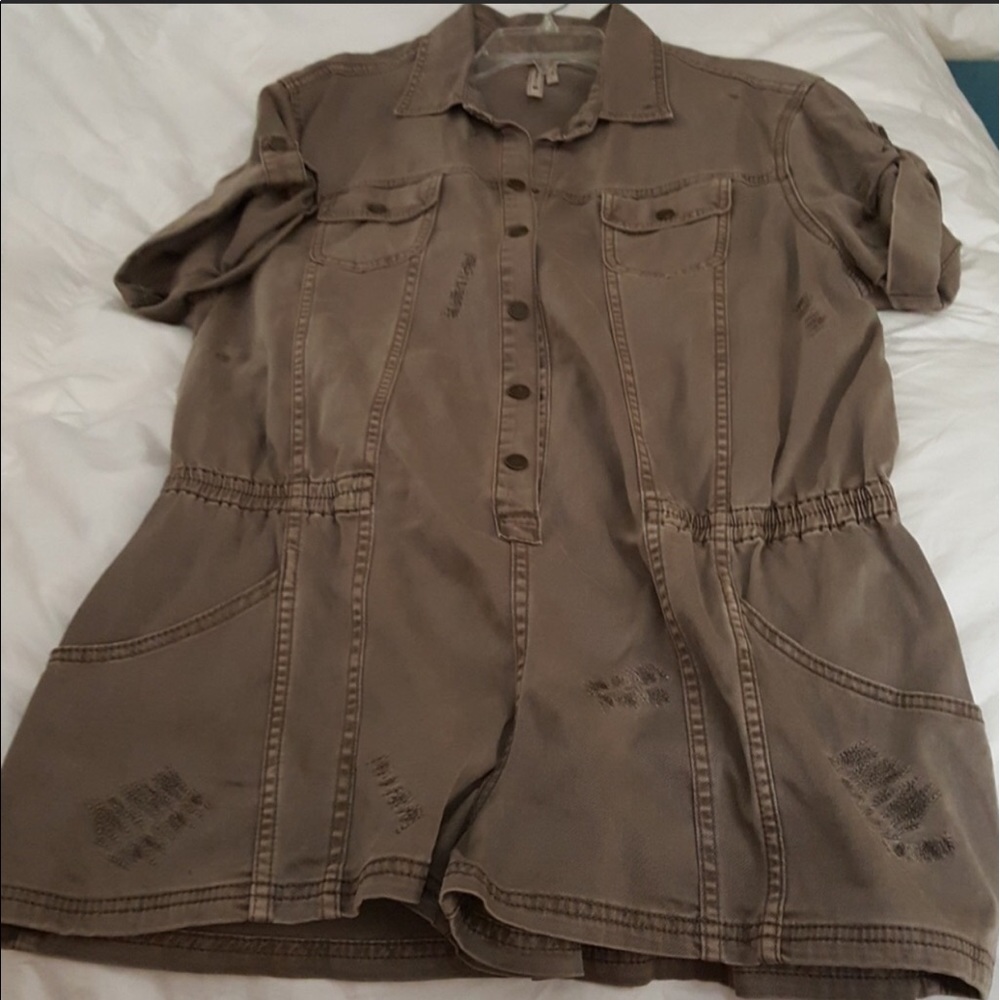 Brand new BCBG military romper.