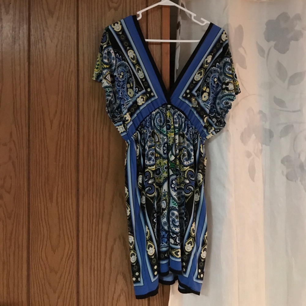Blue Pattern Dress