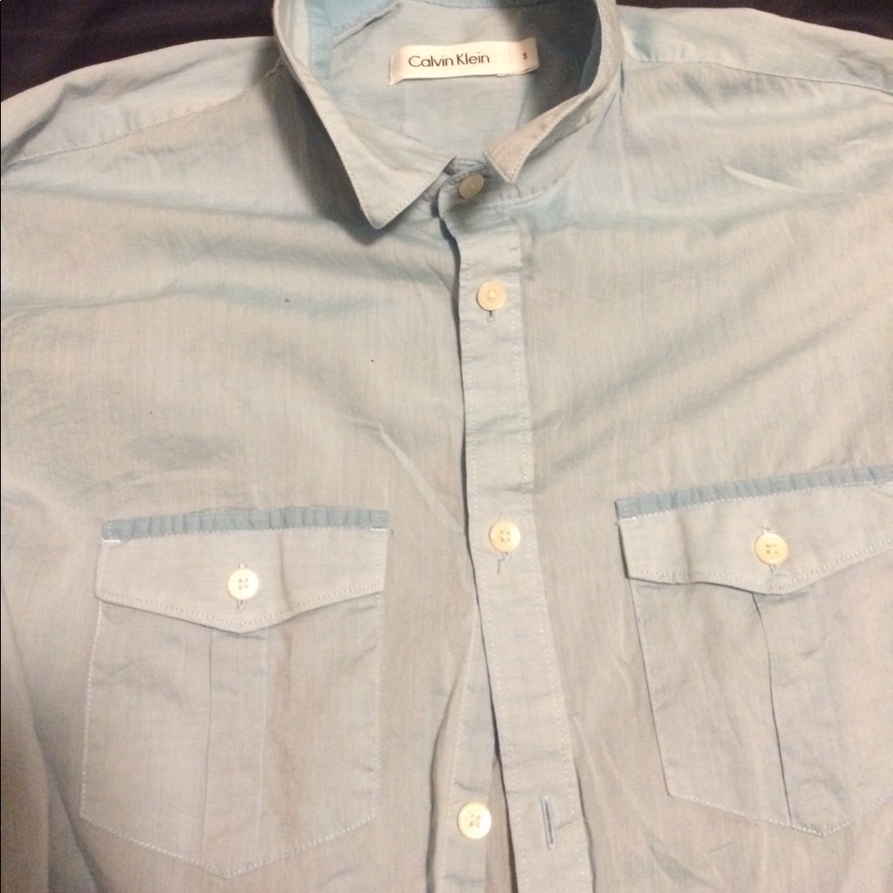 Men's small Calvin Klein summer button up