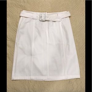 Ann Taylor cotton white skirt