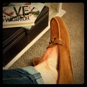 J CREW suede driving moccasins