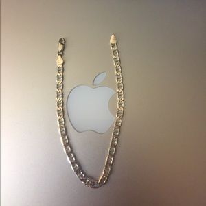 Silver Figaro chain bracelet