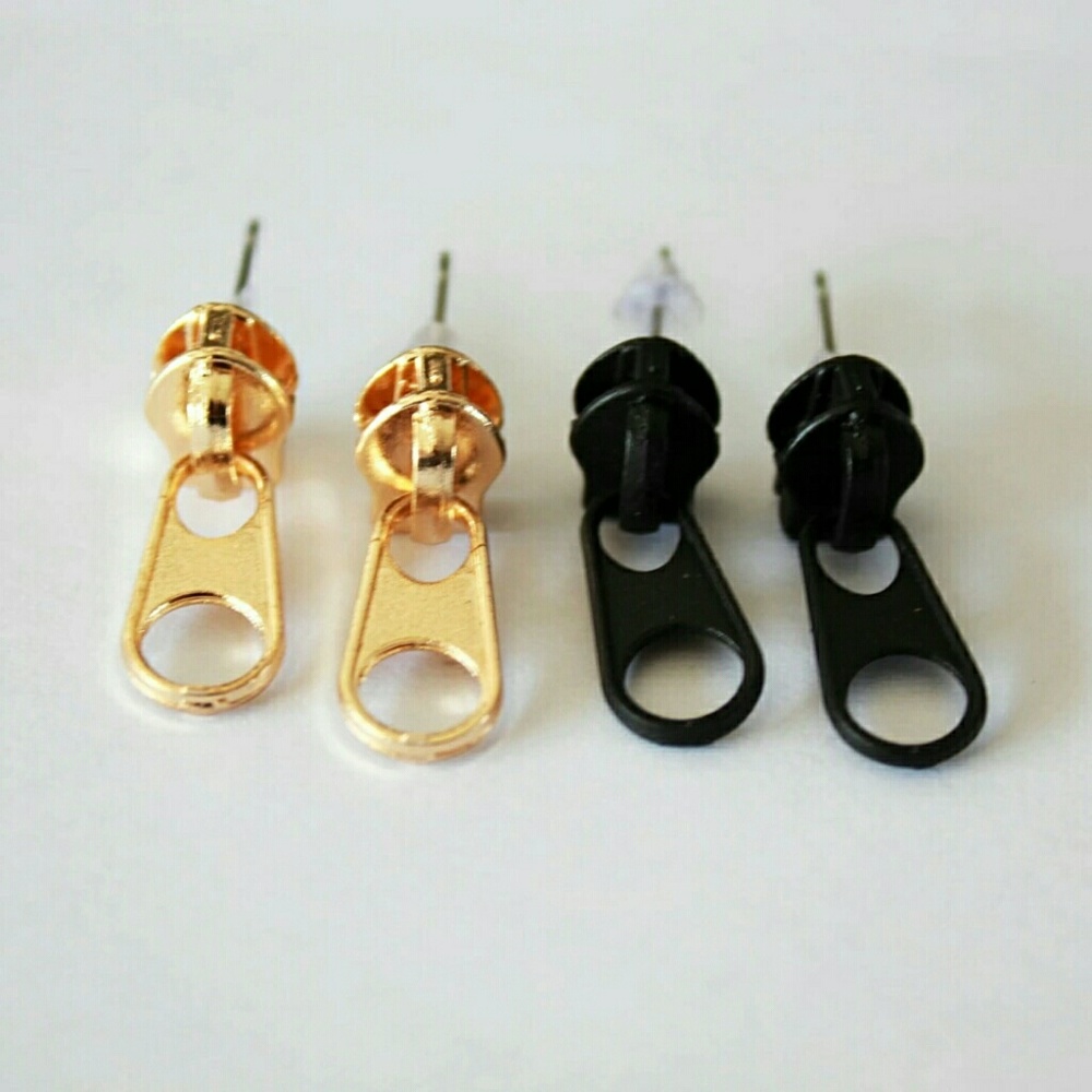 Zipper earrings
