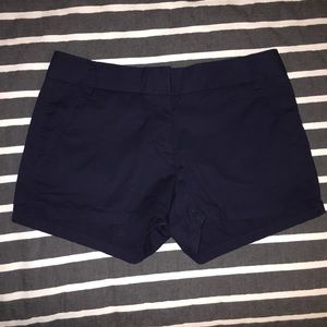 Navy blue j.crew chino shorts size 4