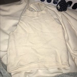 Brandy Melville cropped halter top