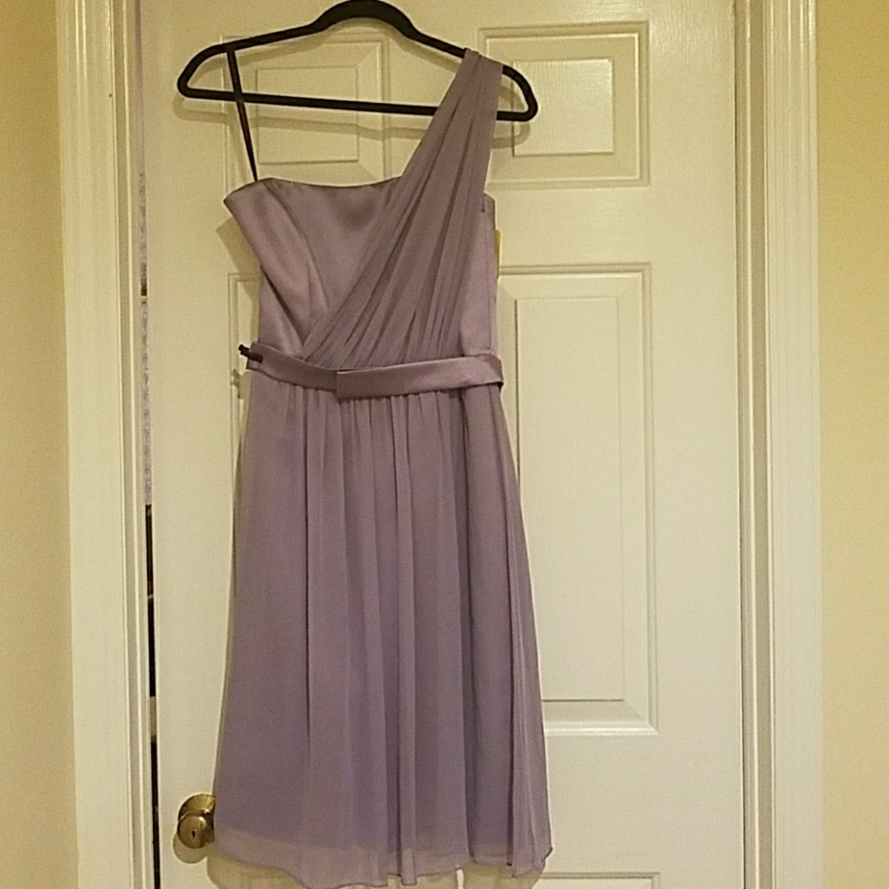 Dessy Collection lilac chiffon dress - 6, NWT
