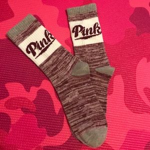 VS Pink Crew socks