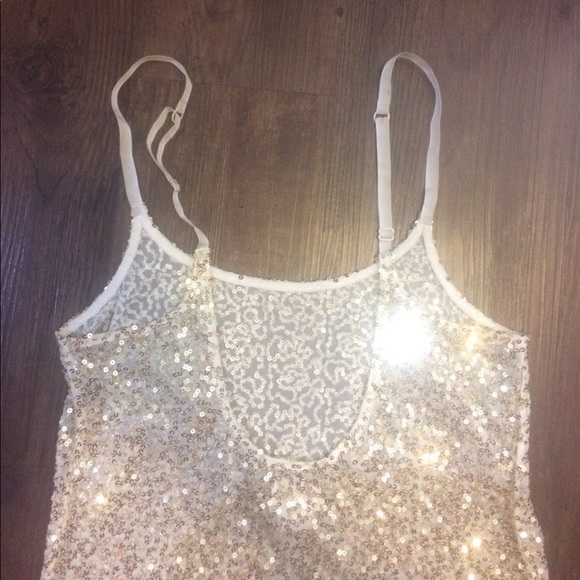 HP ๐๐ FREE PEOPLE Gold Sparkle Slip Dress - Picture 6 of 7