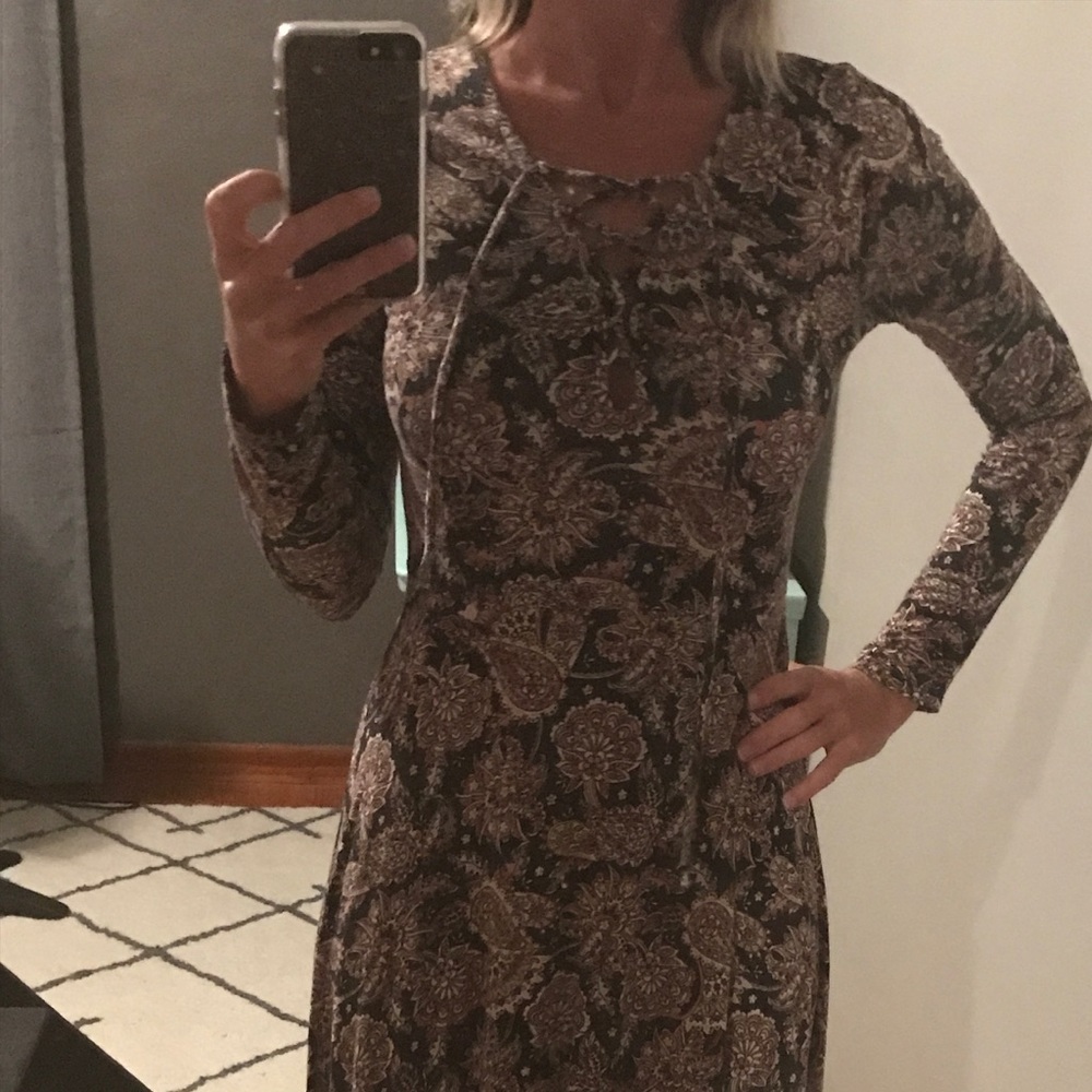 Mossimo long sleeve midi dress