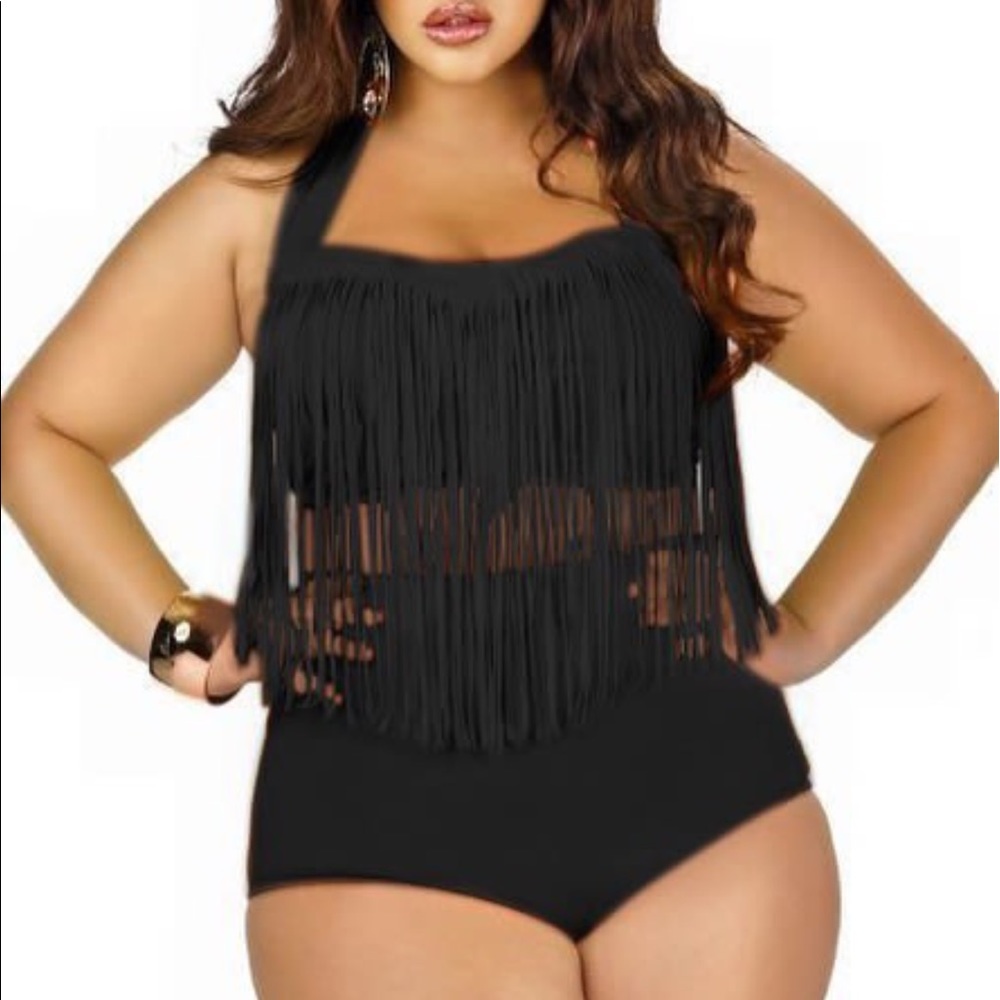 💥Almost Sold Out💥 Black Fringe Bikini