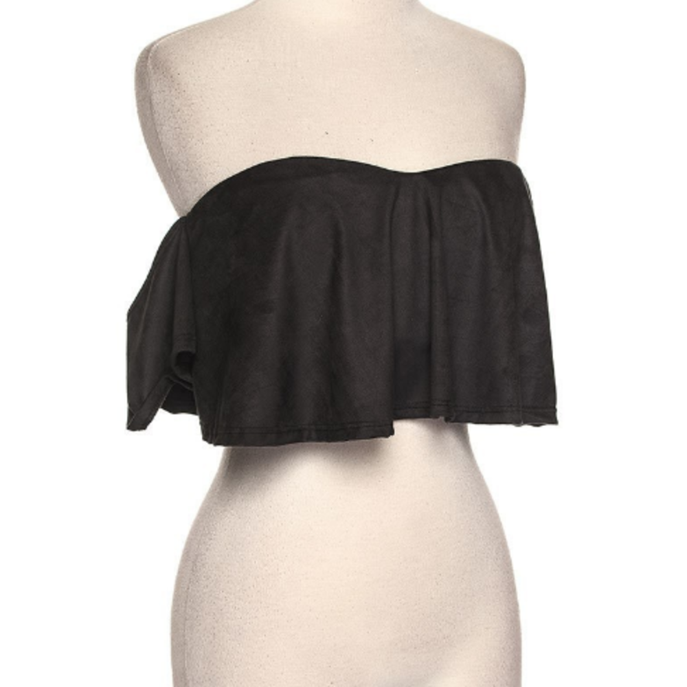 Black Crop top