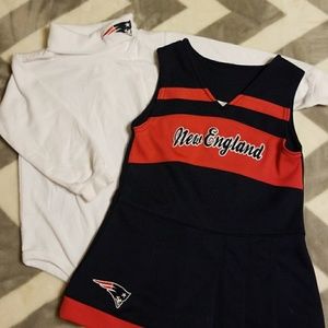 18 month Patriots cheerleading outfit