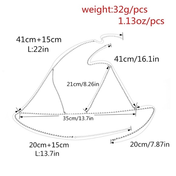 Crystal silver brallette - Picture 7 of 7