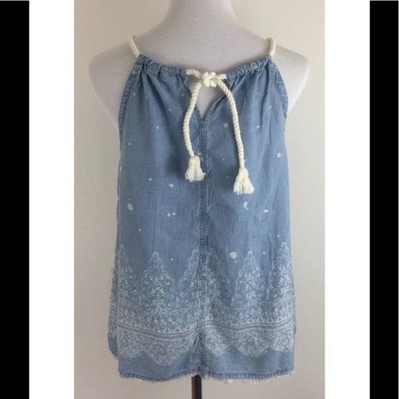 Anthropologie Holding Horses Chambray Tank Top - Picture 5 of 6