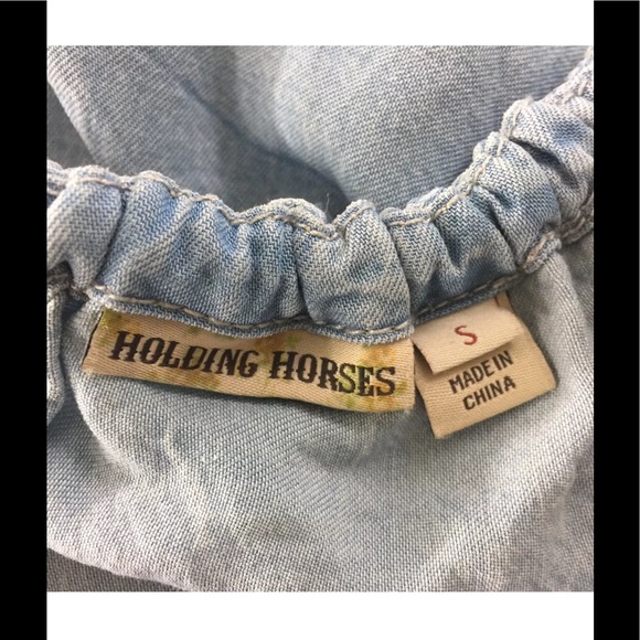 Anthropologie Holding Horses Chambray Tank Top - Picture 6 of 6