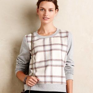 Cozy Plaid Front and Grey Sweatshirt