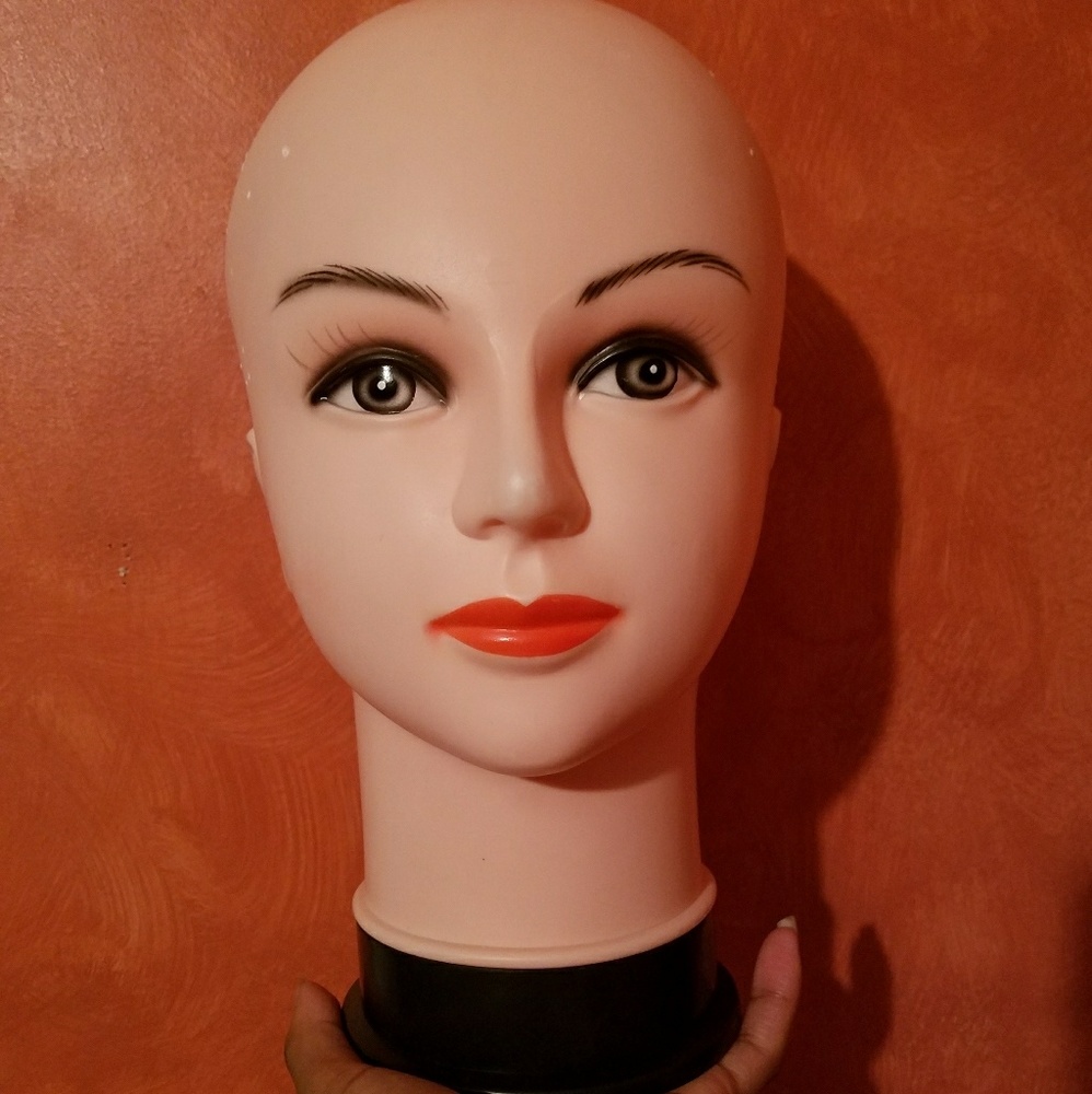 Cosmetology Wig head with wig stand