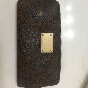 Michael Kors snakeskin wallet