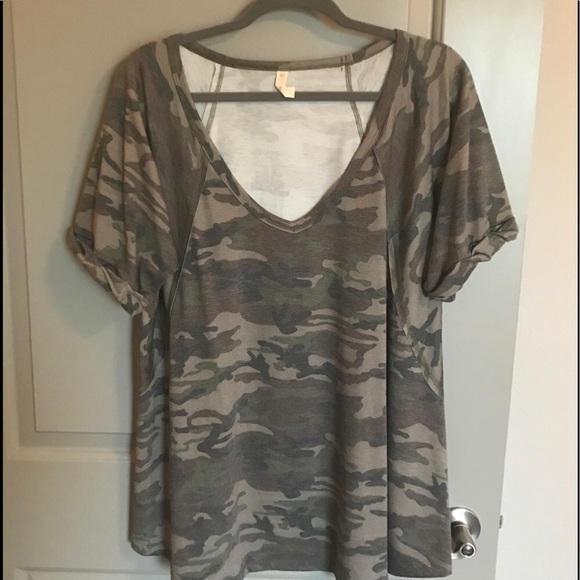Wish Tops - Wish List M/L Camo T Shirt purchased from Botique