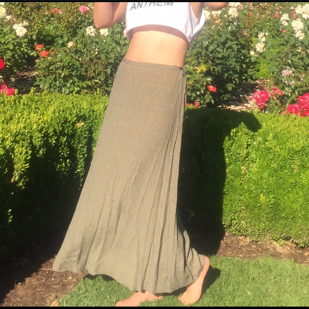 Printed Flow Maxi Skirt