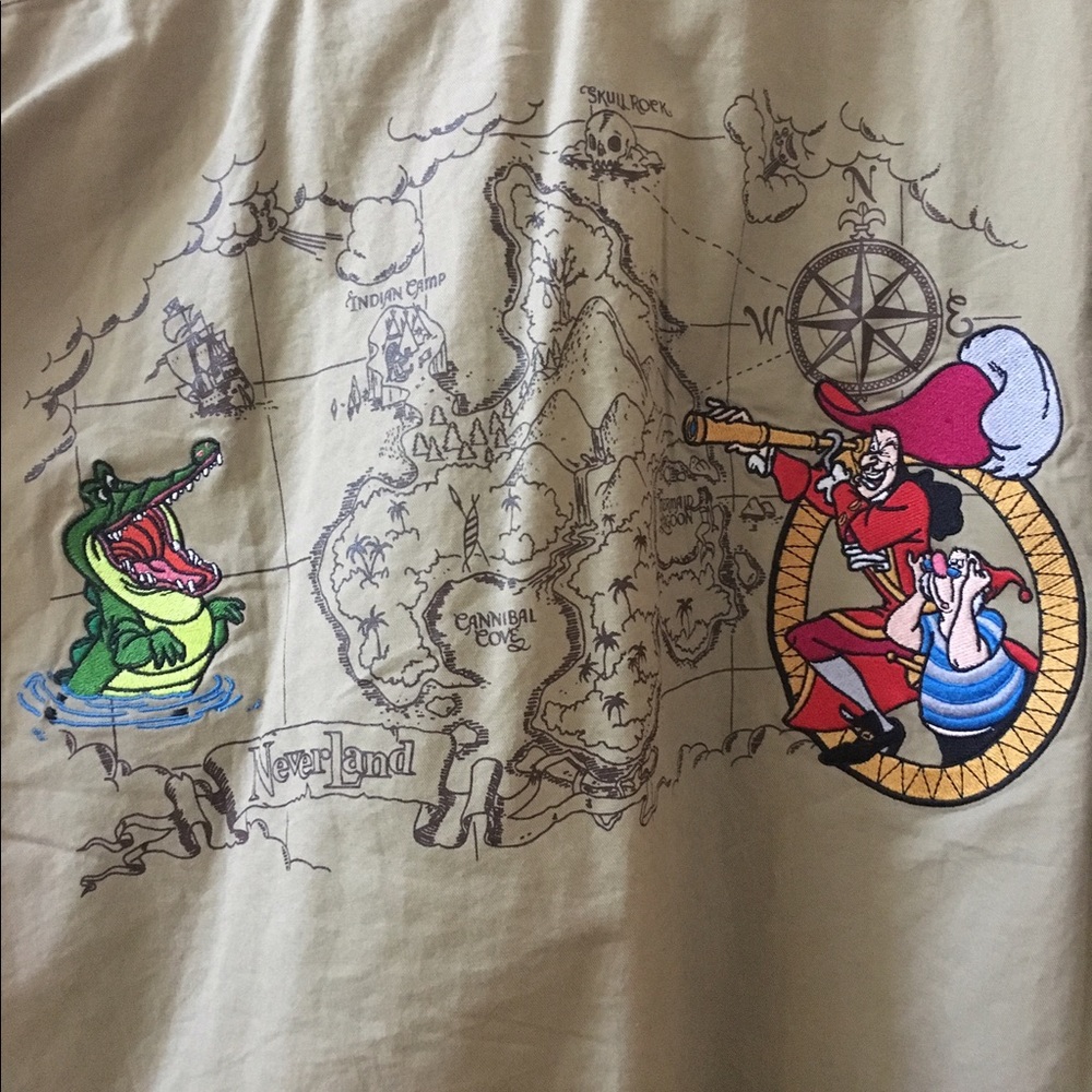 Peter Pan embroidered Button up