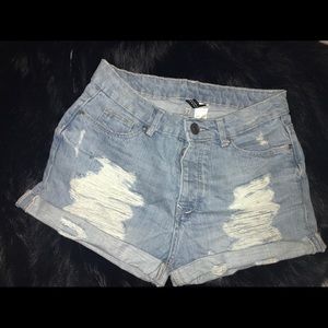H&M Distressed Shorts