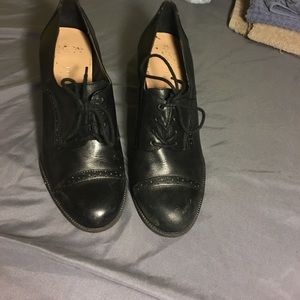 Tap dance styled black heels size 7 1/2