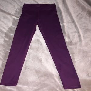 Purple workout leggings