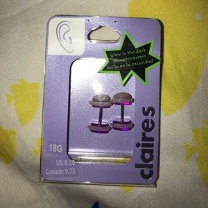 Glow in the dark faux gauges (purple)