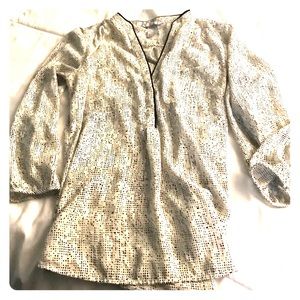 Speckled White and Black H&M Tunic