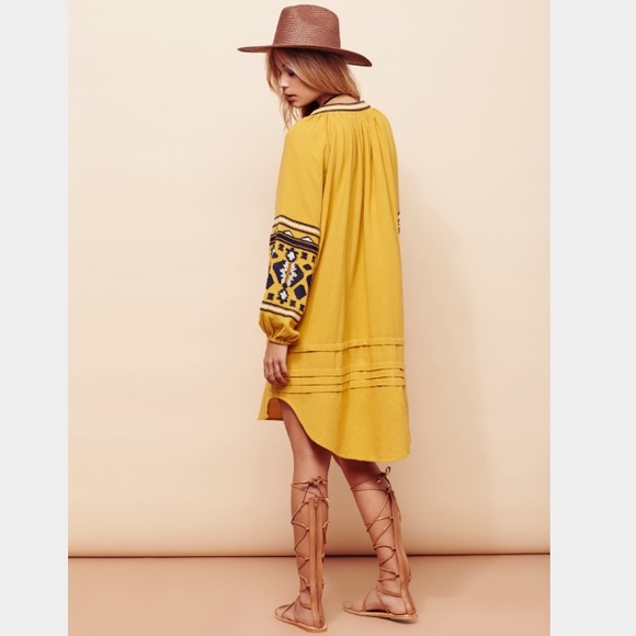 Free People In The Clear Embroidered Maxi - Picture 3 of 8