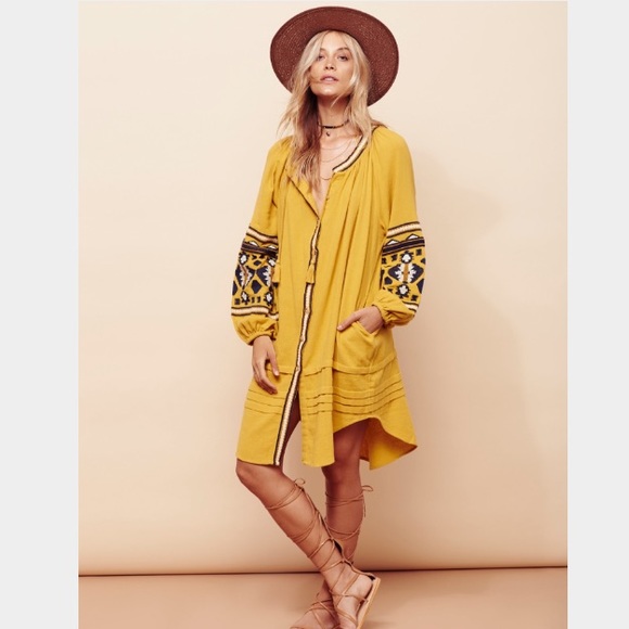 Free People In The Clear Embroidered Maxi - Picture 2 of 8