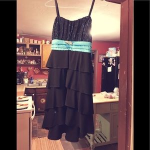 Blue and black Homecoming/evening gown